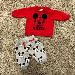 Disney baby Mickey sweats set, Newborn